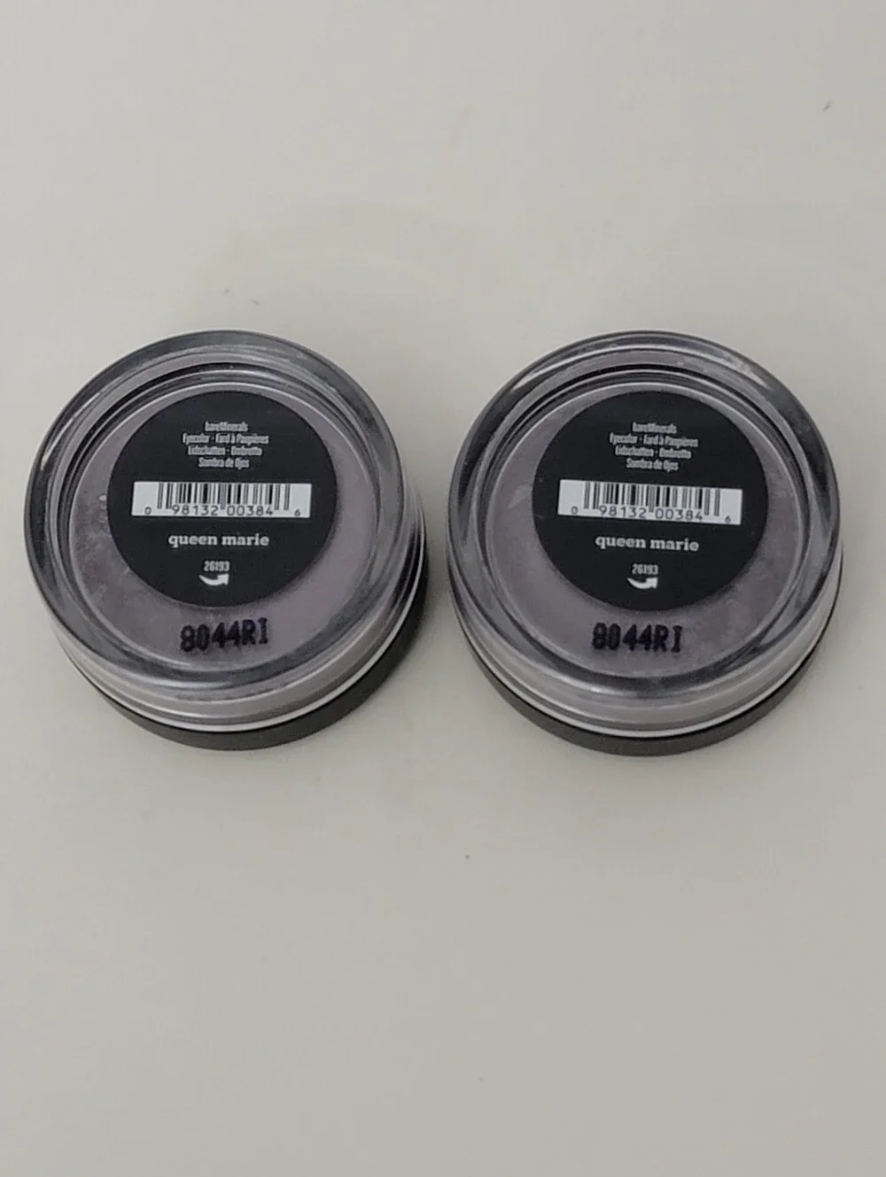 2 pk bareMinerals Eye Color Loose Powder 0.56g / 0.02 oz Mini Size Queen Marie